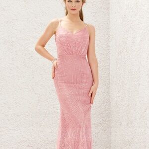 Elegant Pink Evening Gown - Dusty Pink - size 6
NEVER WORN